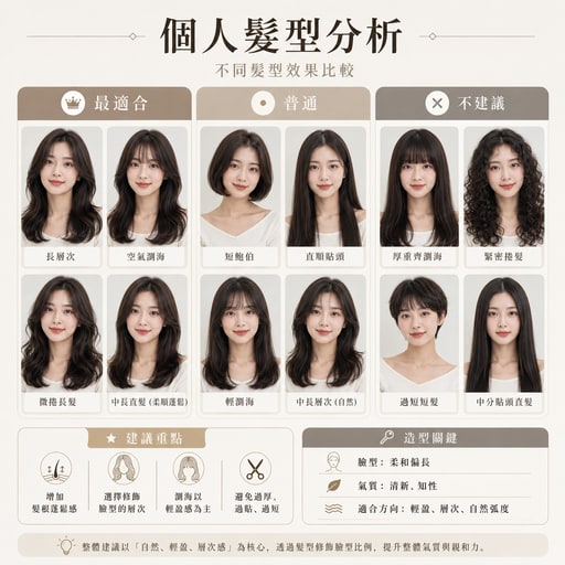 AI 繪圖範本:髮型分析(形象分析)|Gen 圖妹