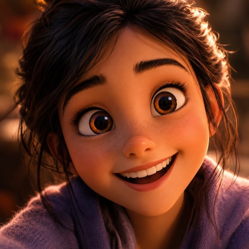 Gen 圖妹 AI 繪圖範本示範：Pixar 風