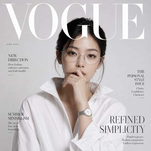 AI 繪圖範本:VOGUE 封面(雜誌廣告)|Gen 圖妹